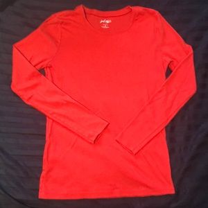 Lord & Taylor Deep Orange long sleeve T, S
